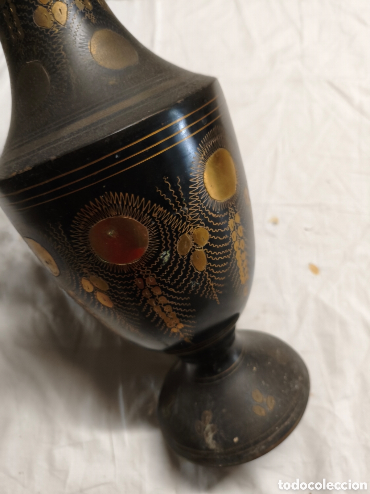 Antig&uuml;edades: Jarr&oacute;n met&aacute;lico decoraci&oacute;n - Foto 4