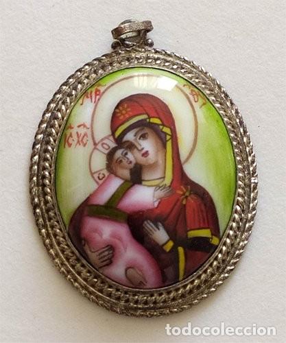 Antig&uuml;edades: Medalla colgante de la Virgen del Perpetuo Socorro