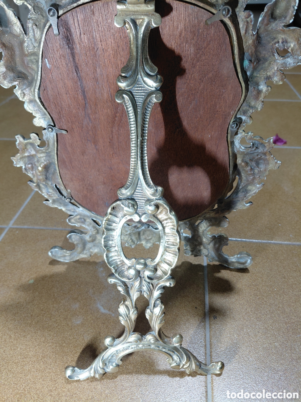 Antig&uuml;edades: Espejo Cornucopia de sobremesa - Foto 9
