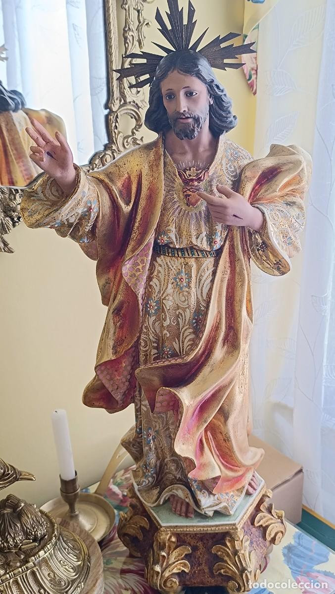 Antig&uuml;edades: Imagen Sagrado coraz&oacute;n de jes&uacute;s - Foto 2