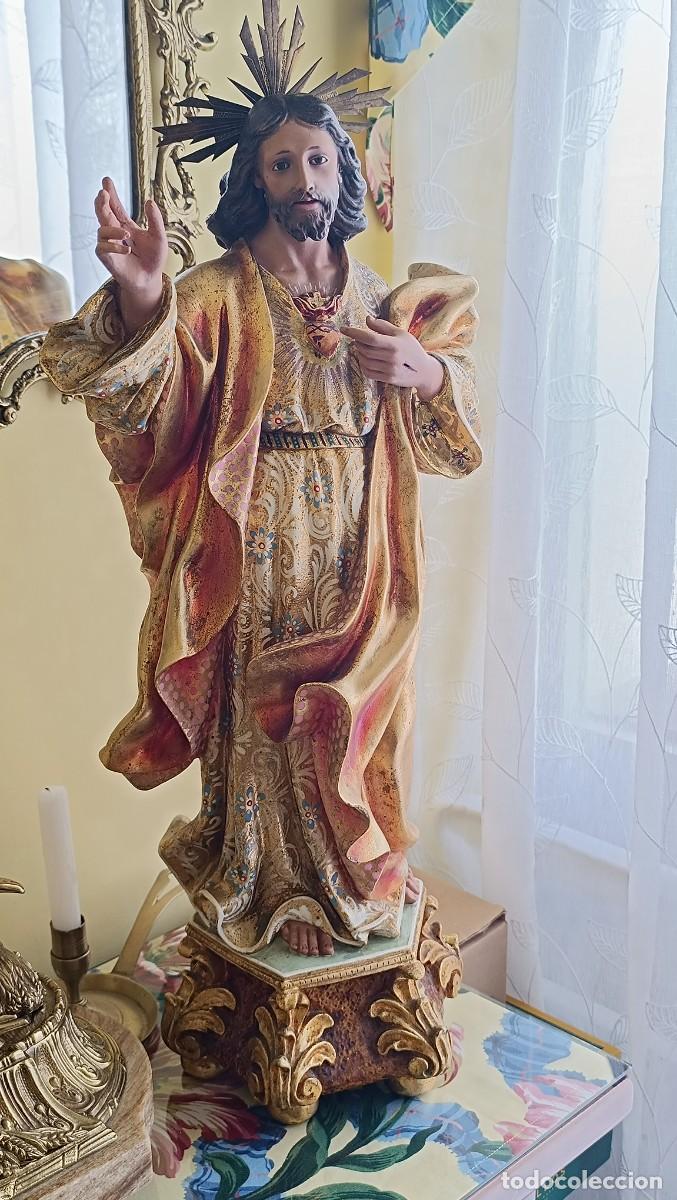 Antig&uuml;edades: Imagen Sagrado coraz&oacute;n de jes&uacute;s - Foto 3