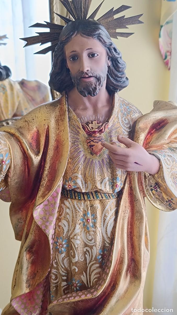 Antig&uuml;edades: Imagen Sagrado coraz&oacute;n de jes&uacute;s - Foto 4