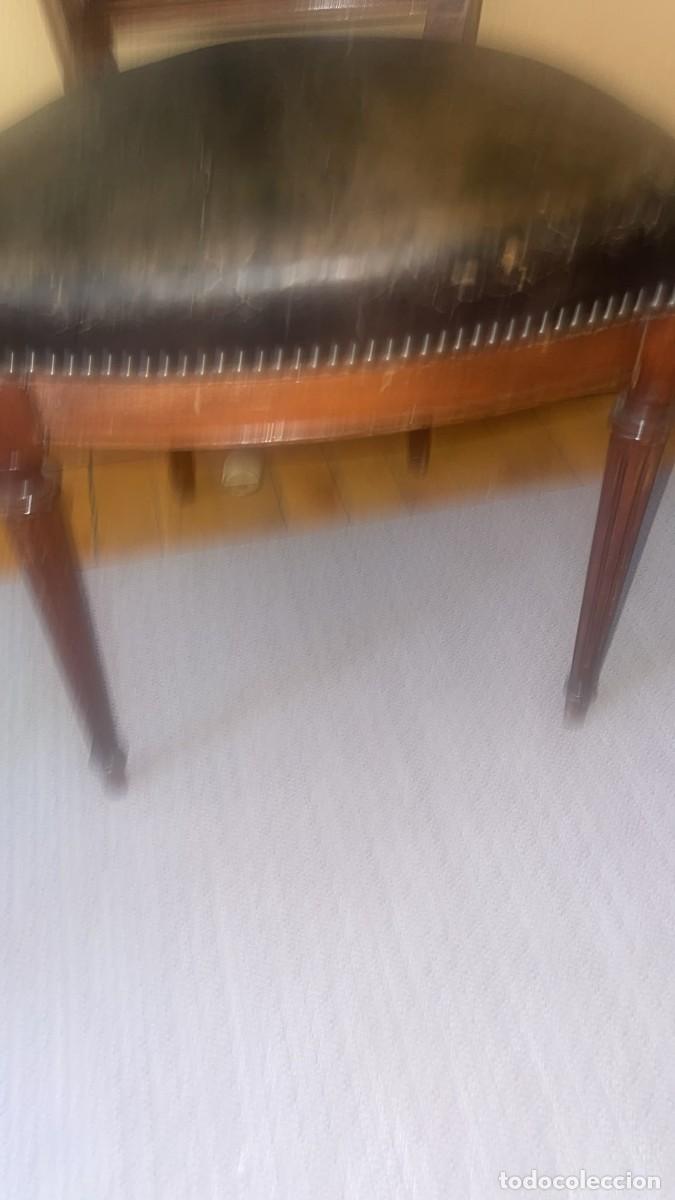 Antig&uuml;edades: Silla tapizada en cuero - Foto 3
