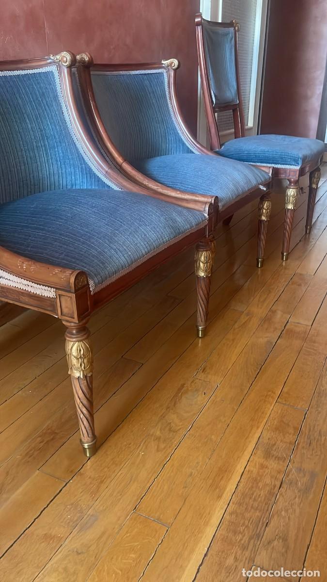 Antig&uuml;edades: Dos butacas dormitorio y silla - Foto 2