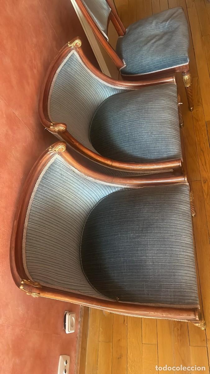 Antig&uuml;edades: Dos butacas dormitorio y silla - Foto 3