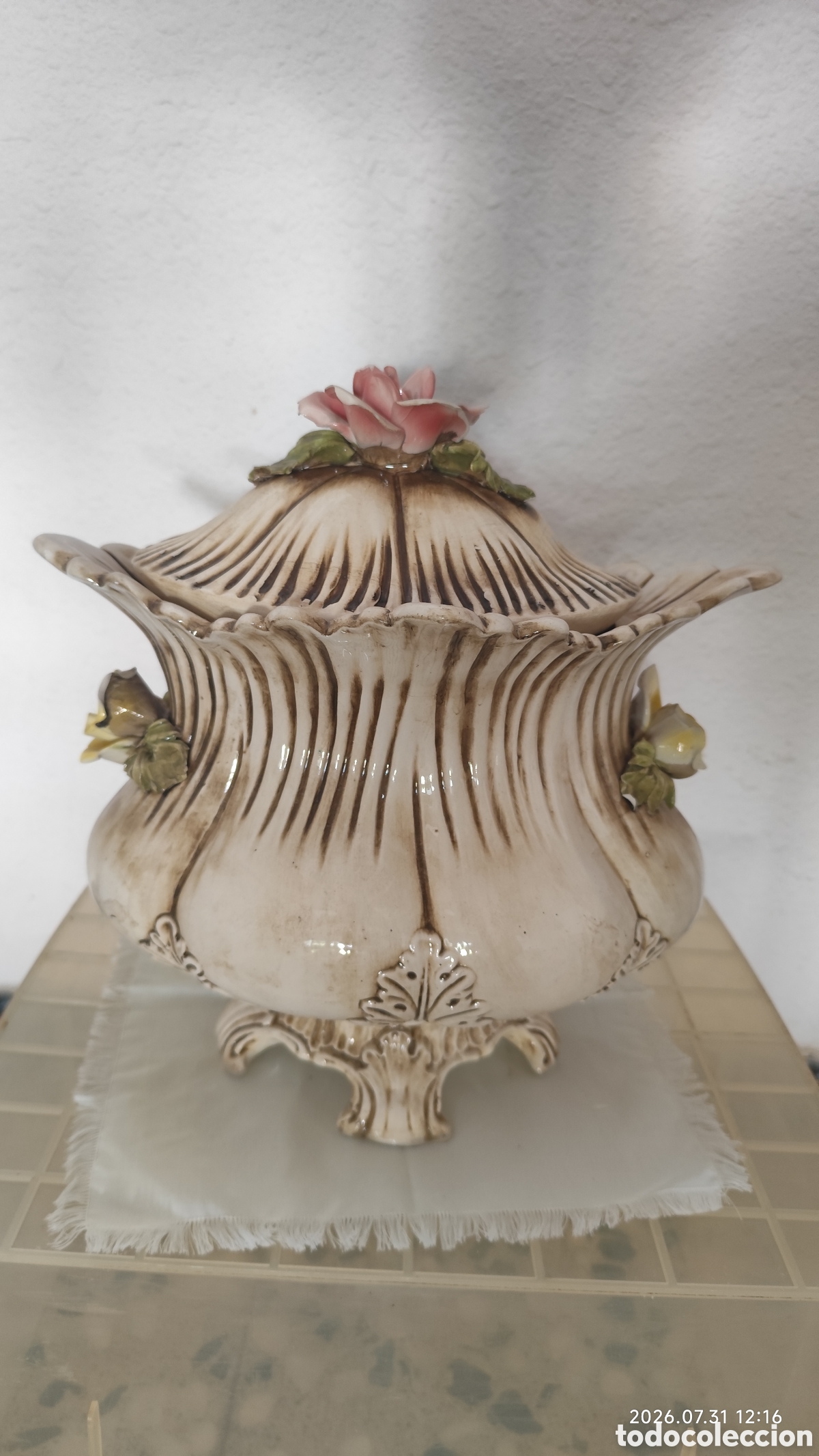 Antig&uuml;edades: Sopera Capodimonte italia - Foto 2