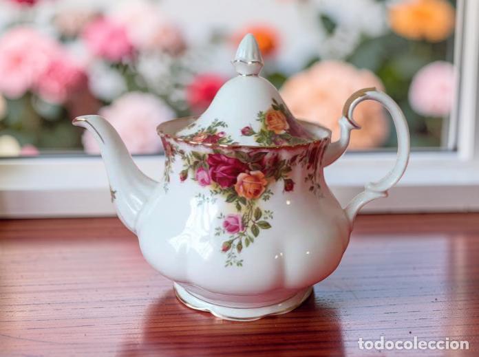 Antig&uuml;edades: Grande tetera 1200 ml Royal Albert Old Country Roses