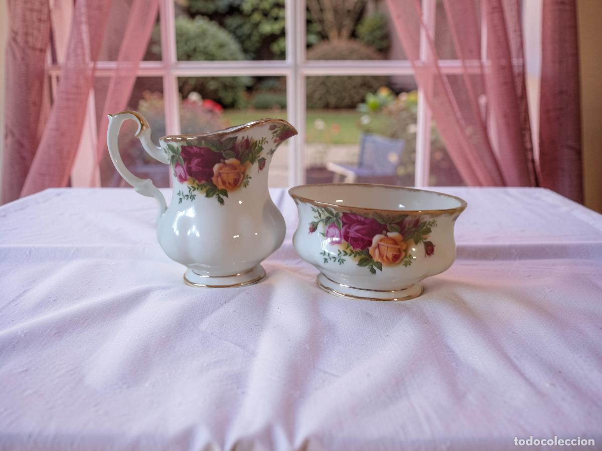 Antiquit&eacute;s: Lechera y azucarero Royal Albert Old Country Roses