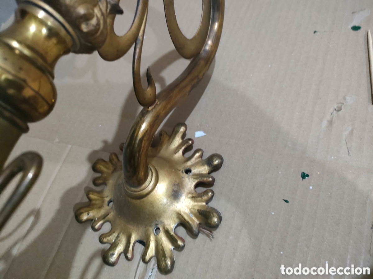Antig&uuml;edades: Lampara-aplique modernista - Foto 7