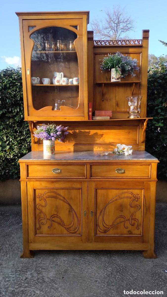 Antig&uuml;edades: Fant&aacute;stico Aparador Bufet antiguo Modernista (Restaurado)