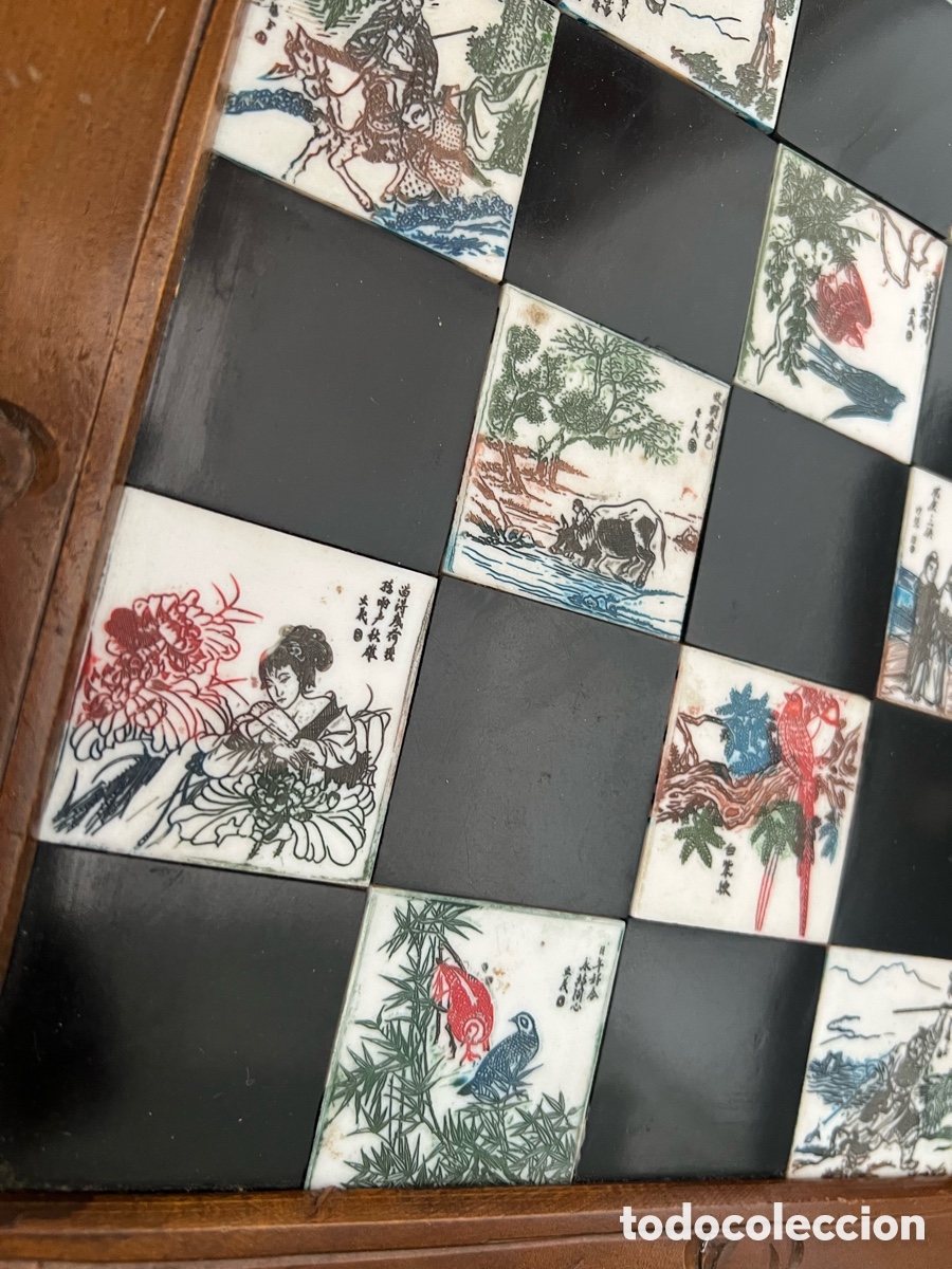 Antig&uuml;edades: Ajedrez Japon&eacute;s con piezas - Foto 2