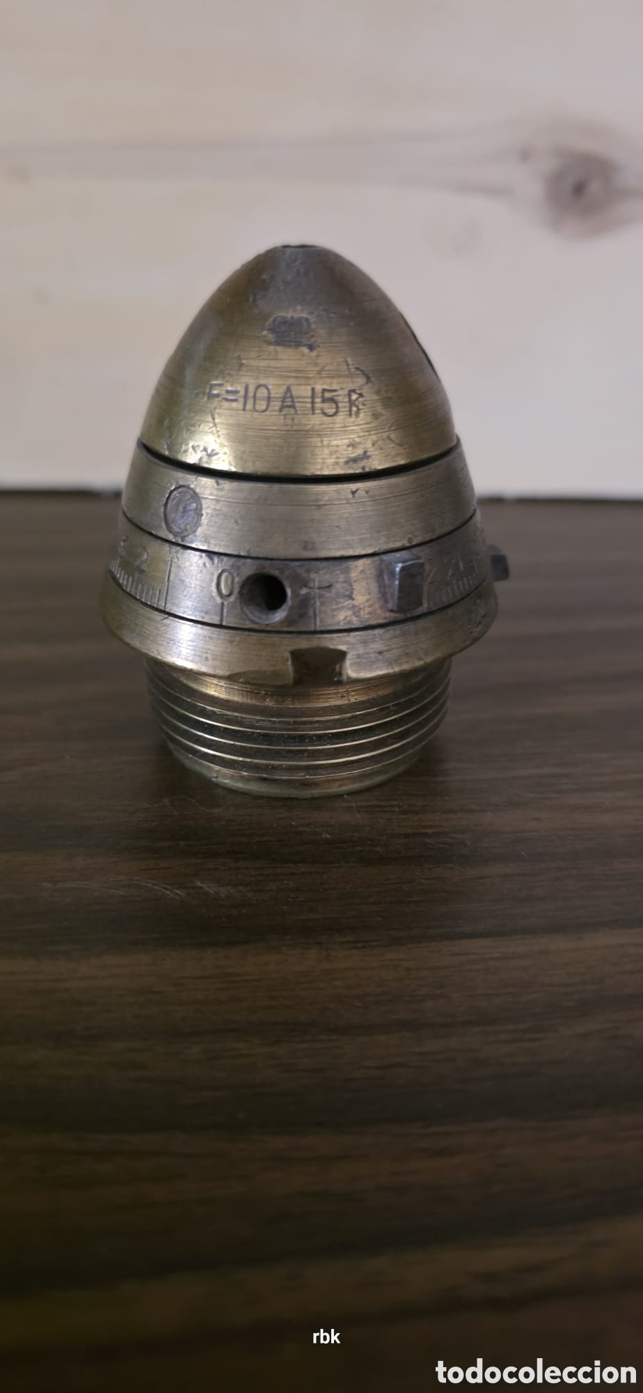 Antig&uuml;edades: Espoleta de Artiller&iacute;a de Doble Efecto Modelo 1898 - Pieza de Colecci&oacute;n / Did&aacute;ctica