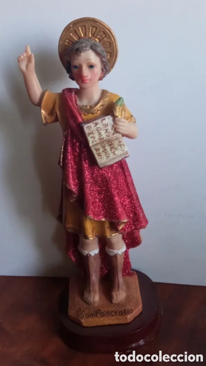 Antig&uuml;edades: Figura de San Pancracio 18cm