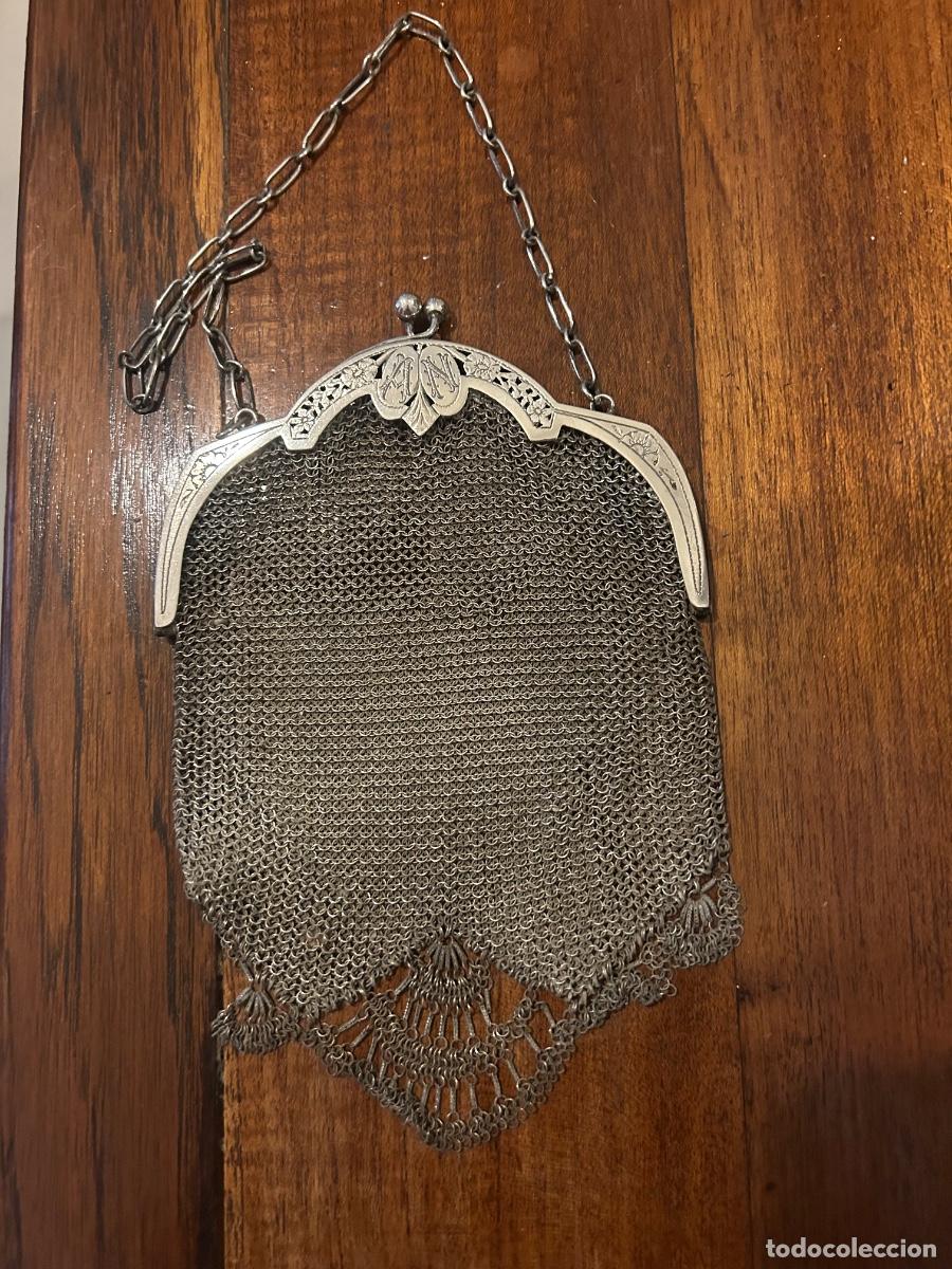 Antig&uuml;edades: Bolso antiguo de plata - Foto 2