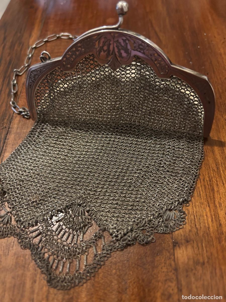 Antig&uuml;edades: Bolso antiguo de plata - Foto 3