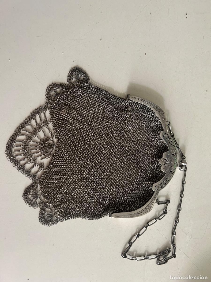 Antig&uuml;edades: Bolso antiguo de plata - Foto 4