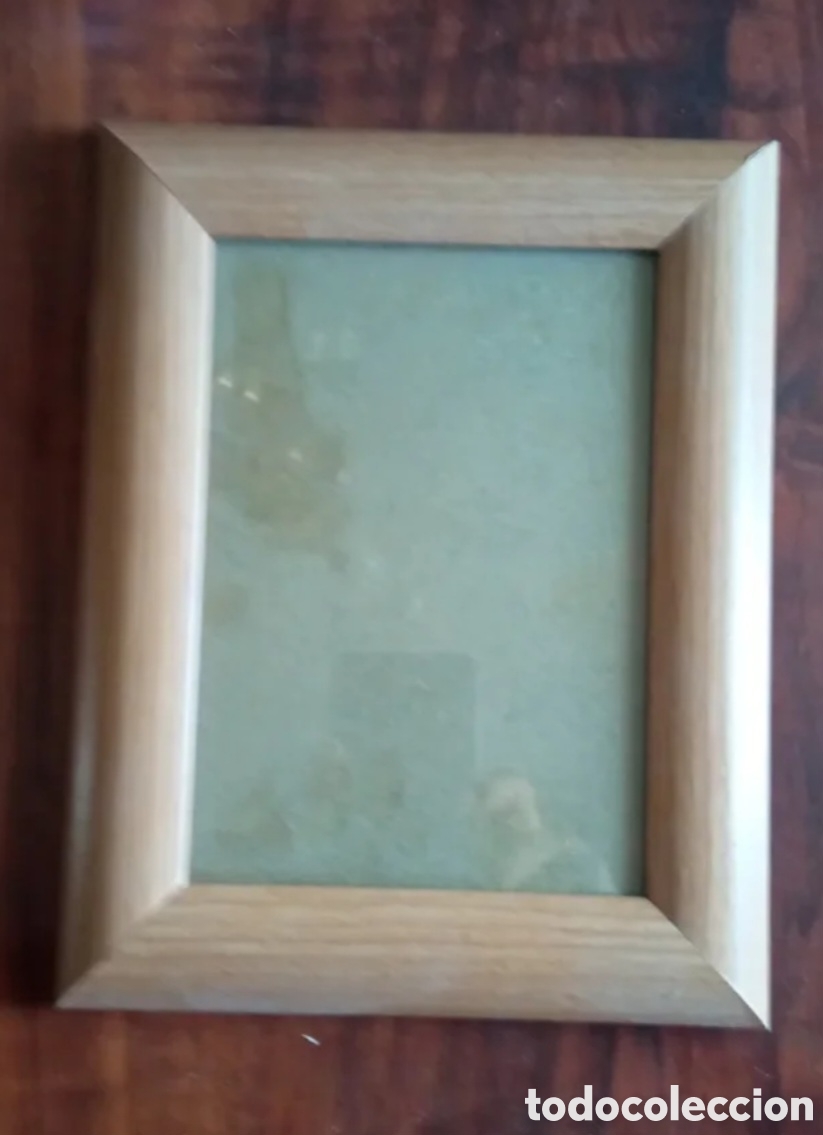 Antig&uuml;edades: Marco de madera con cristal 18x24cm - Foto 2