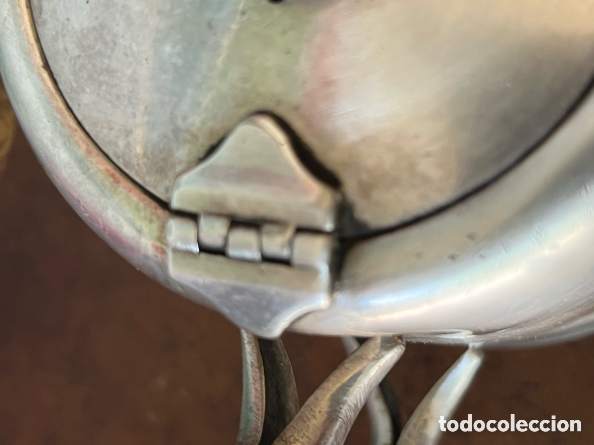 Antig&uuml;edades: Antigua cafetera con punzones plata - Foto 2