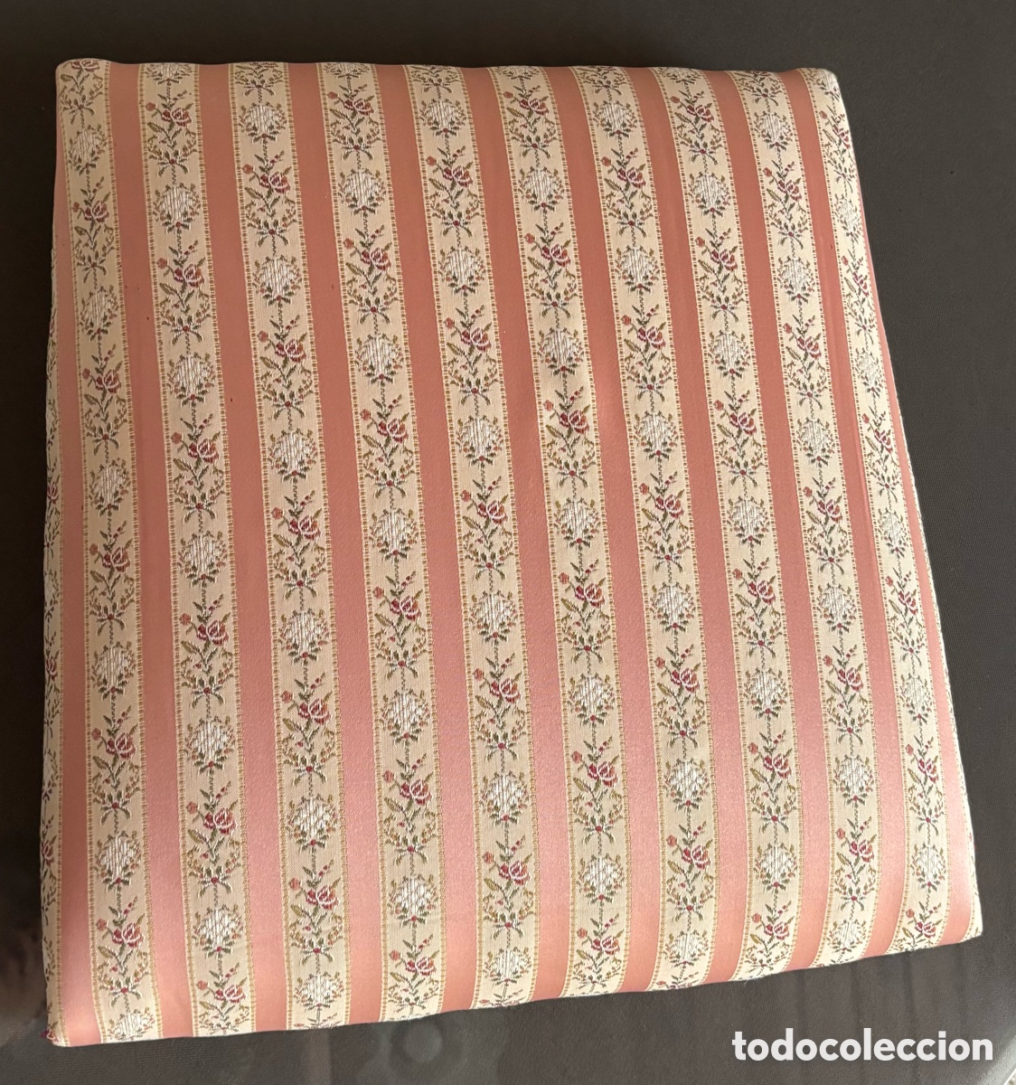 Antig&uuml;edades: Coj&iacute;n asiento tapizado estilo rom&aacute;ntico vintage para silla de comedor