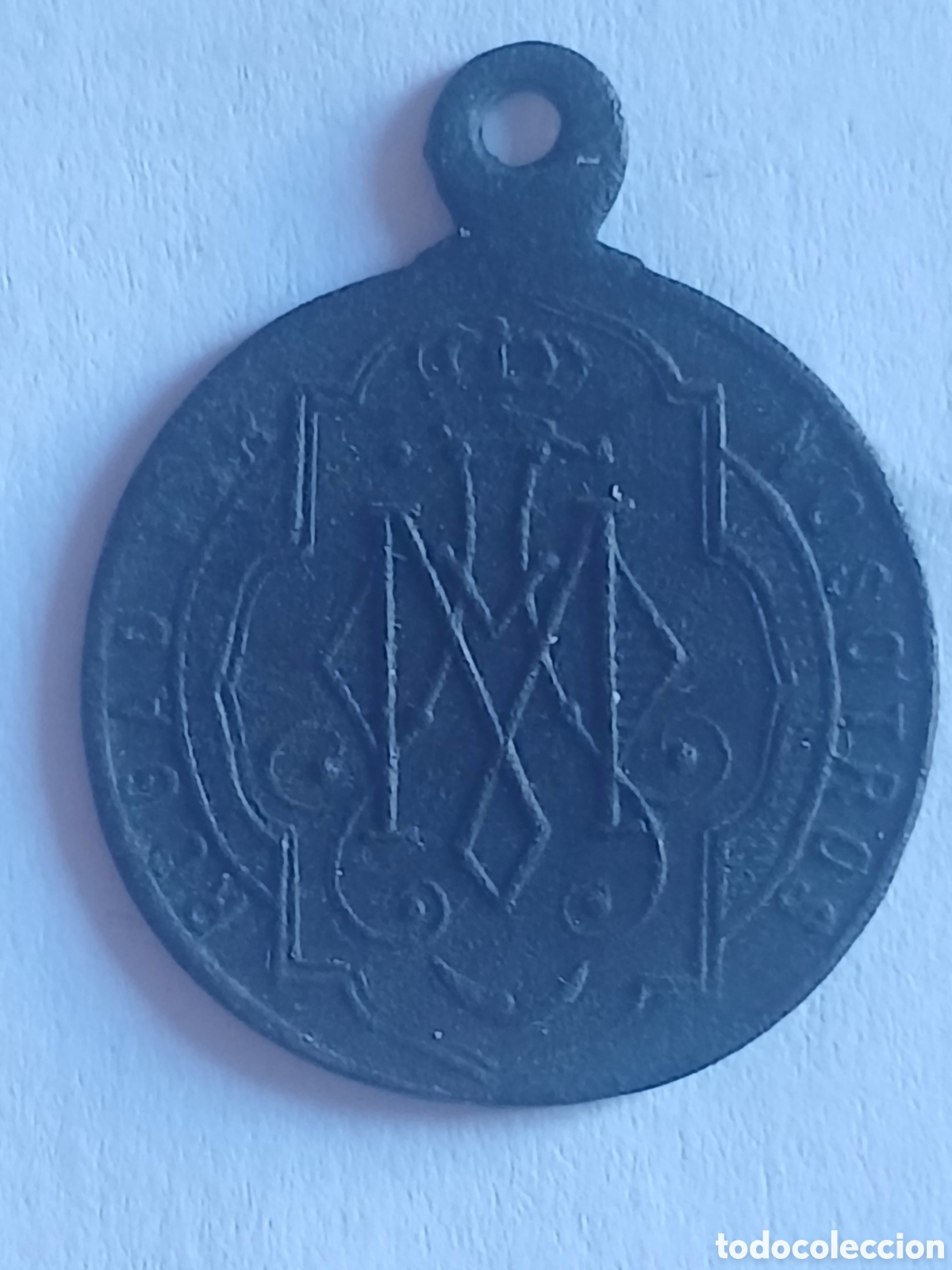 Antig&uuml;edades: Medalla Sant Mag&iacute; Tarragona lat&oacute;n antigua religiosa