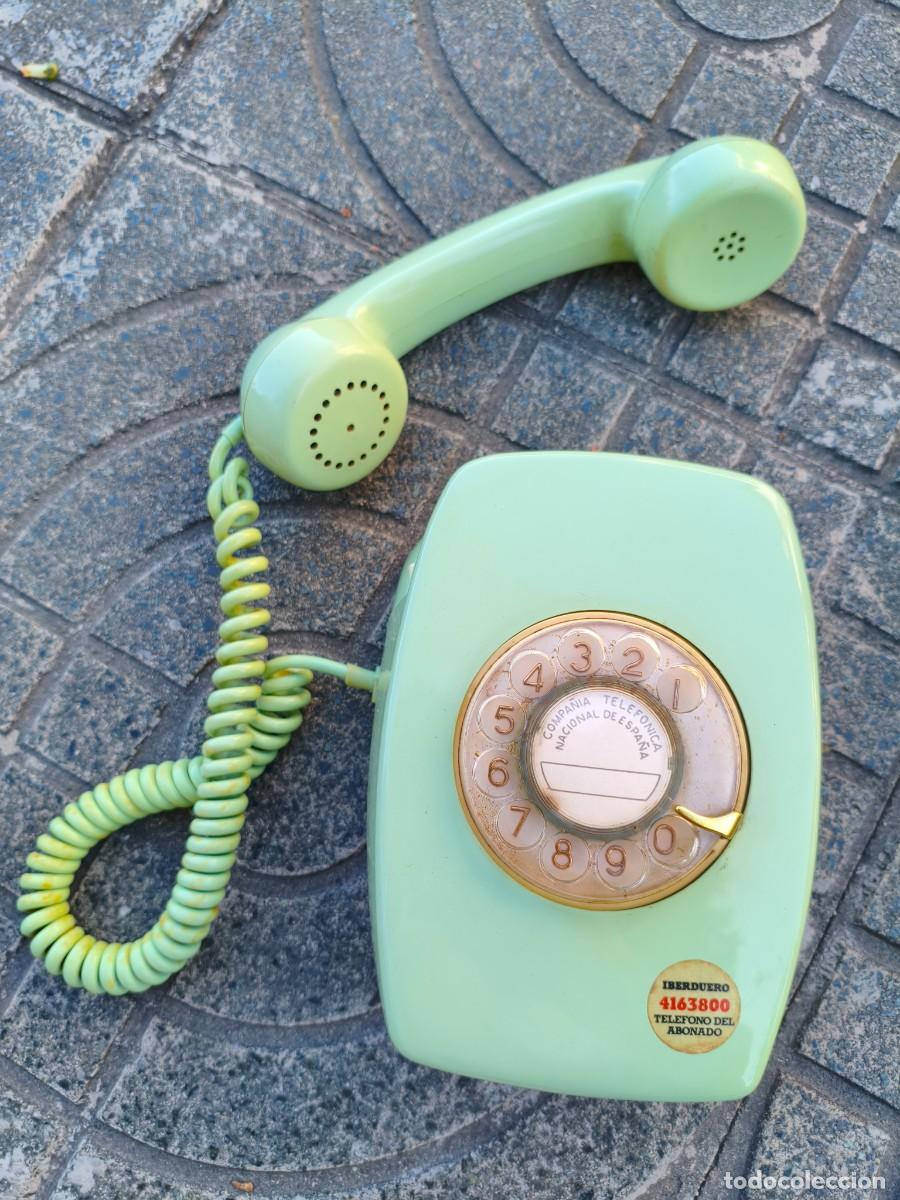 Antig&uuml;edades: Tel&eacute;fono antiguo CTNE verde - Foto 4