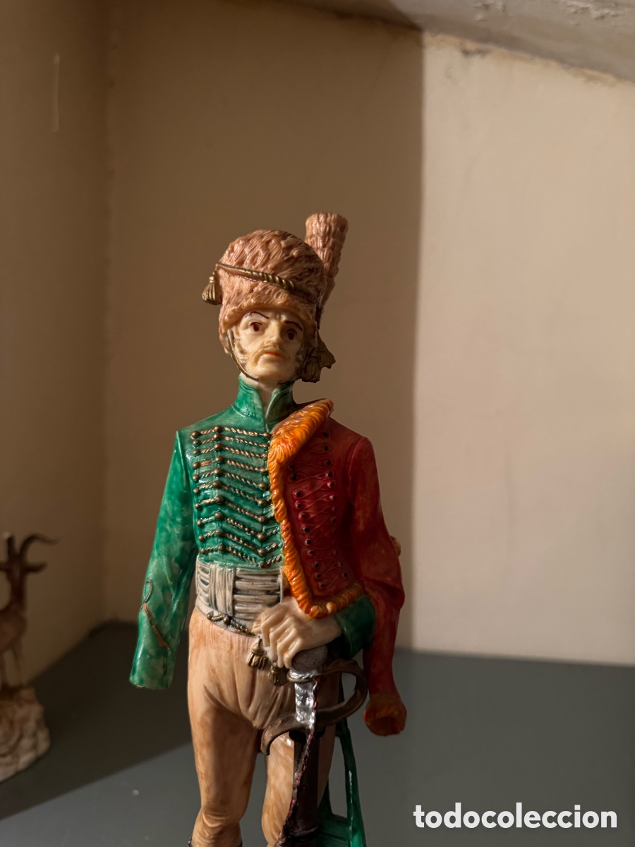Antig&uuml;edades: Soldado de h&uacute;sar (uniforme verde) - Foto 2