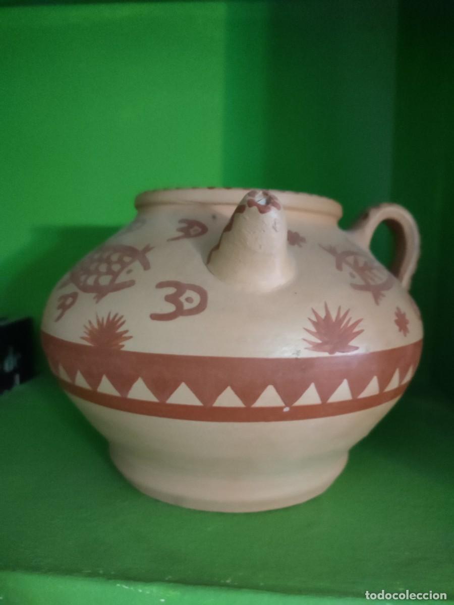 Antig&uuml;edades: Botijo decorativo hecho y pintado a mano