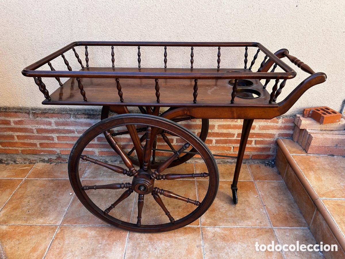 Antig&uuml;edades: CAMARERA CARRITO DE SERVICIO DE MADERA ,ENTRAGA EN MANO