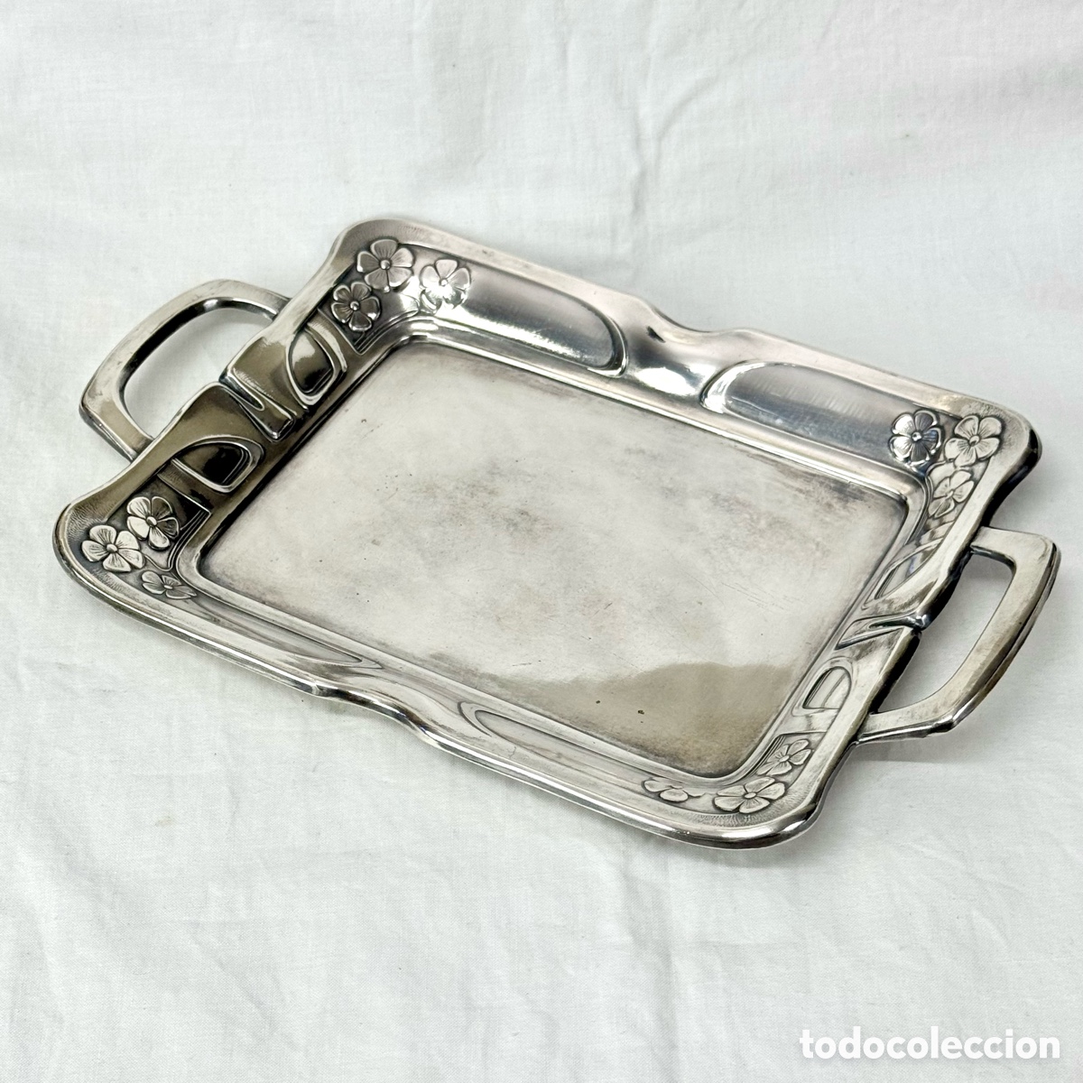 Antiques: ANTIGUA BANDEJA ART NOVUEAU P. S. XX 27,5 CM X 17 CM TIPO TARJETERO CENTRO VACIABOLSILLOS