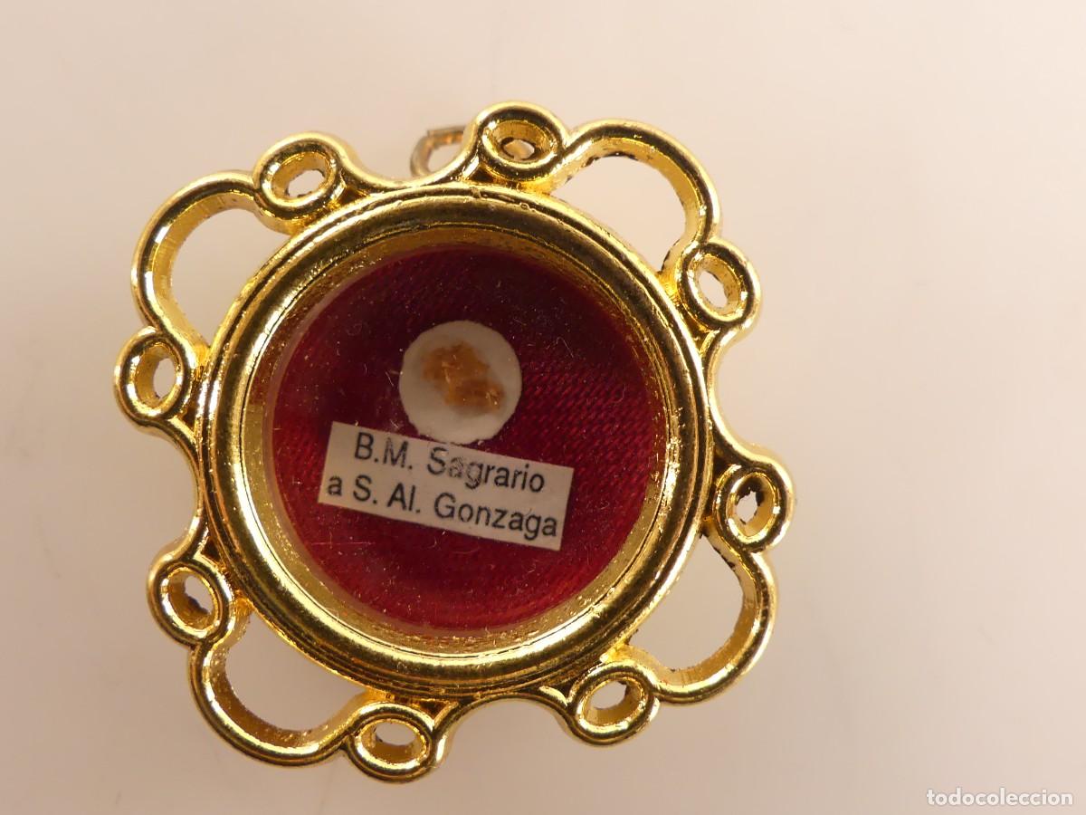 Antig&uuml;edades: RELICARIO CON RELIQUIA D B.M. SAGRARIO AL GONZAGA