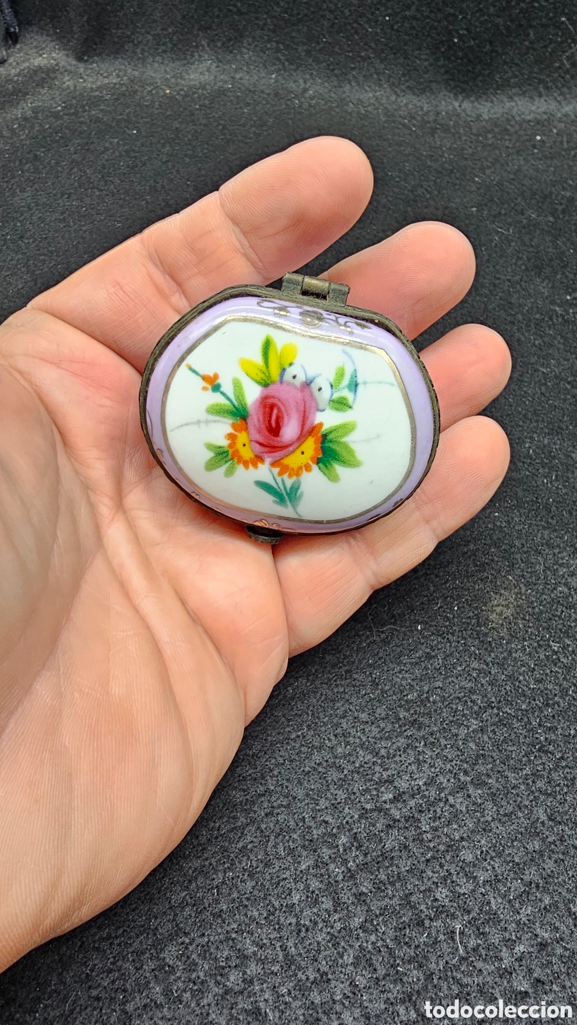 Antiquit&eacute;s: Cajita de porcelana de colecci&oacute;n