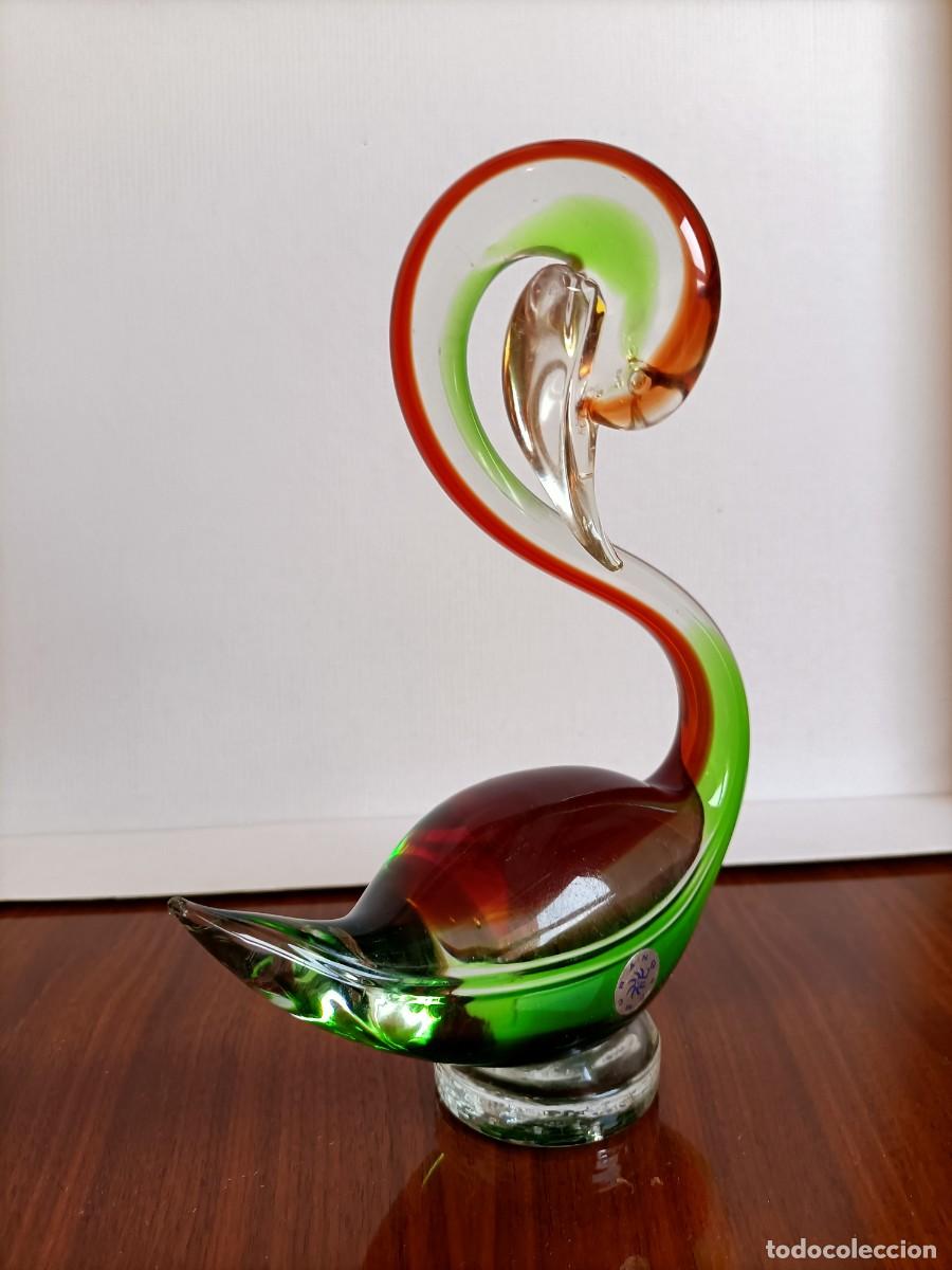 Antig&uuml;edades: Cisne de cristal de Murano - Foto 3