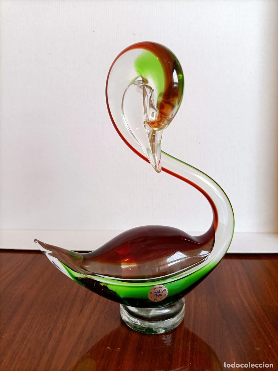 Antig&uuml;edades: Cisne de cristal de Murano - Foto 4