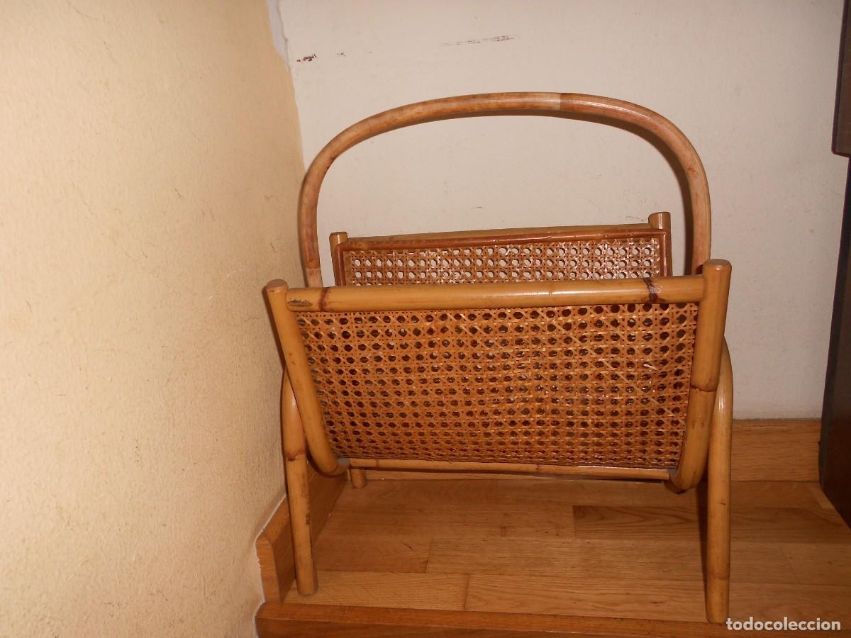 Antig&uuml;edades: REVISTERO VINTAGE de BAMBU - DISPONGO de mas OBJETO de DECORACION - 1&euro;y+