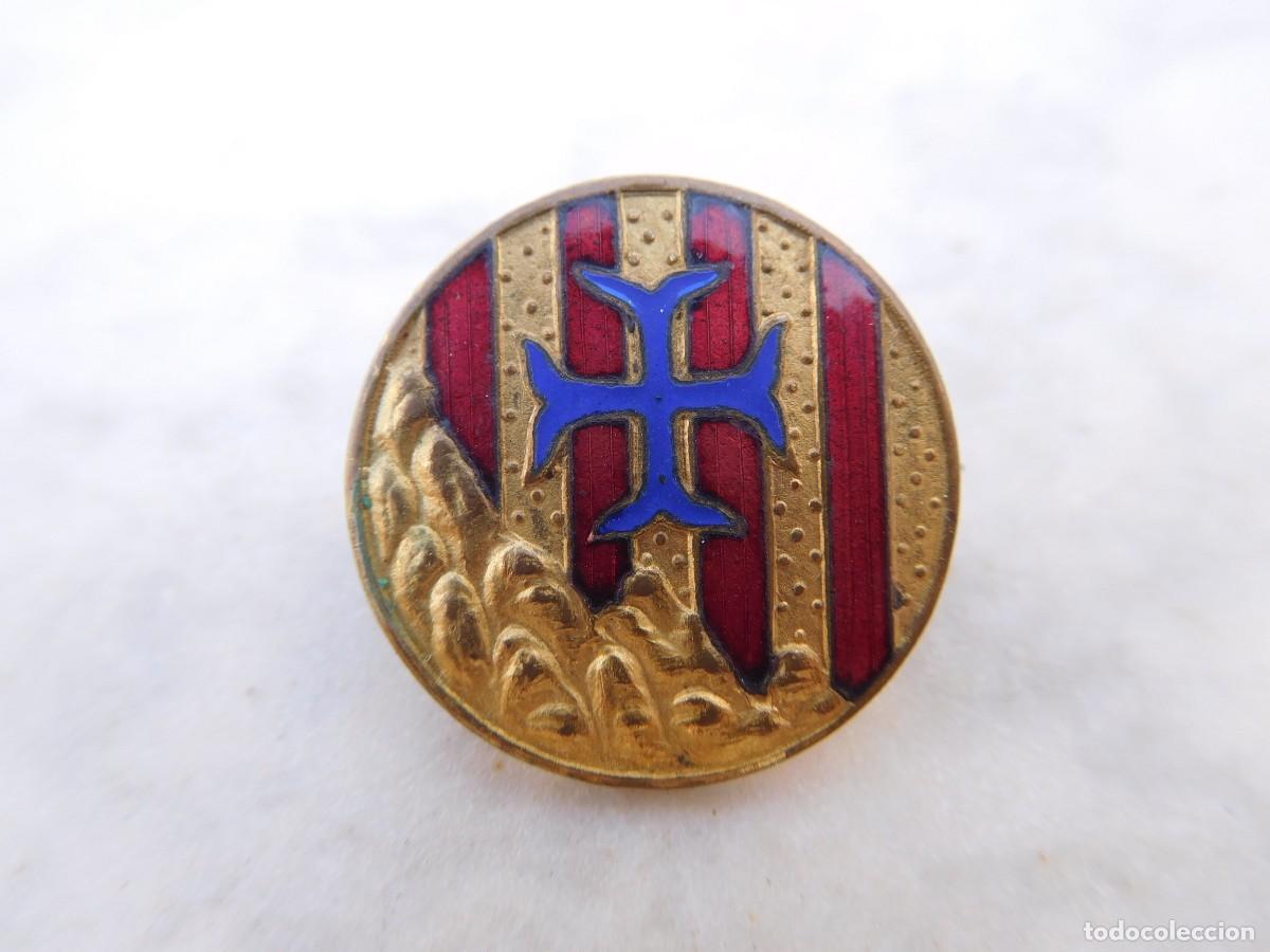 Antig&uuml;edades: Insignia antigua esmaltada Lliga espiritual de la mare de D&eacute;u de Montserrat
