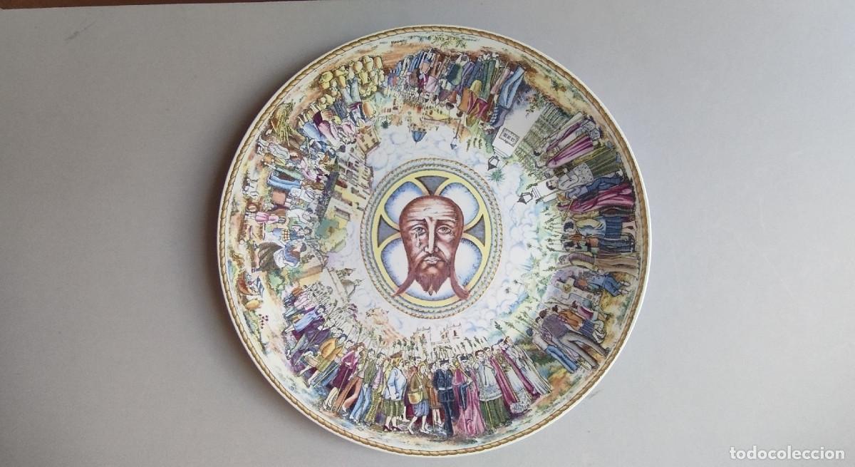 Antig&uuml;edades: Plato dedicado a La Peregrina (Tradicional romer&iacute;a a la Santa Faz ) - Royal China