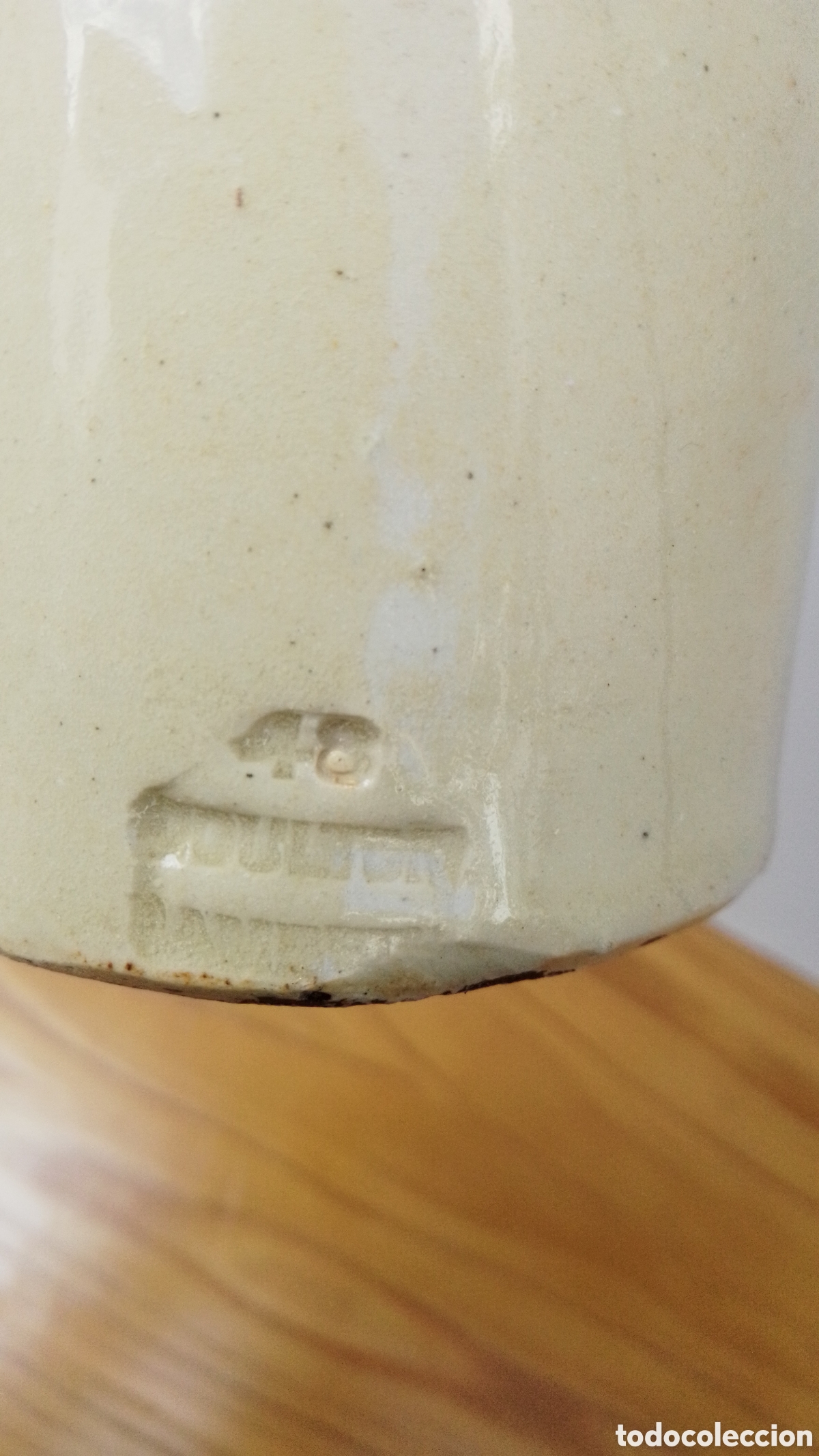 Antig&uuml;edades: ANTIGUA BOTELLA INGLESA DE TINTA FABRICADA EN GRES - Foto 3