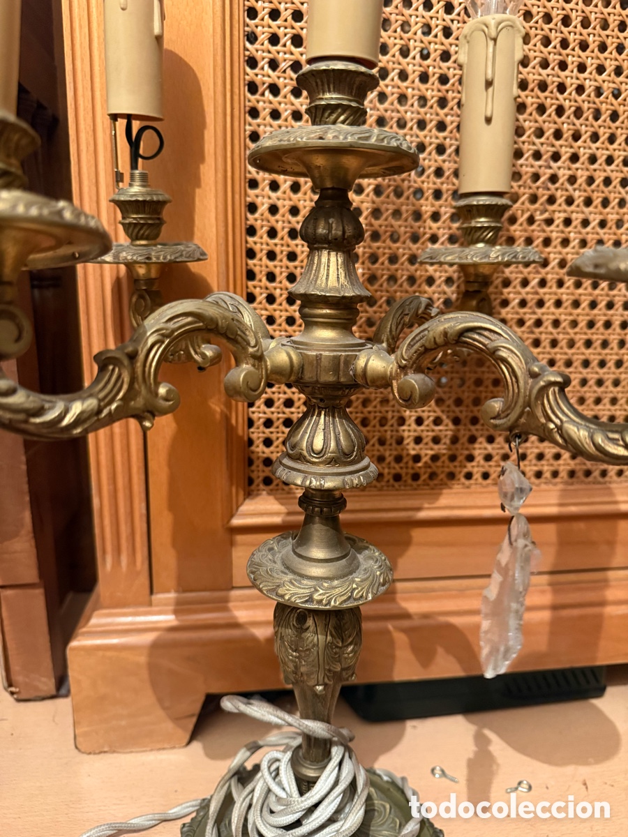 Antig&uuml;edades: Elegante Candelabro de Cobre - Foto 2