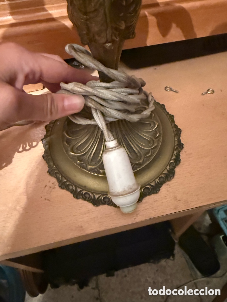 Antig&uuml;edades: Elegante Candelabro de Cobre - Foto 4