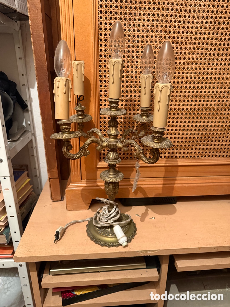 Antig&uuml;edades: Elegante Candelabro de Cobre