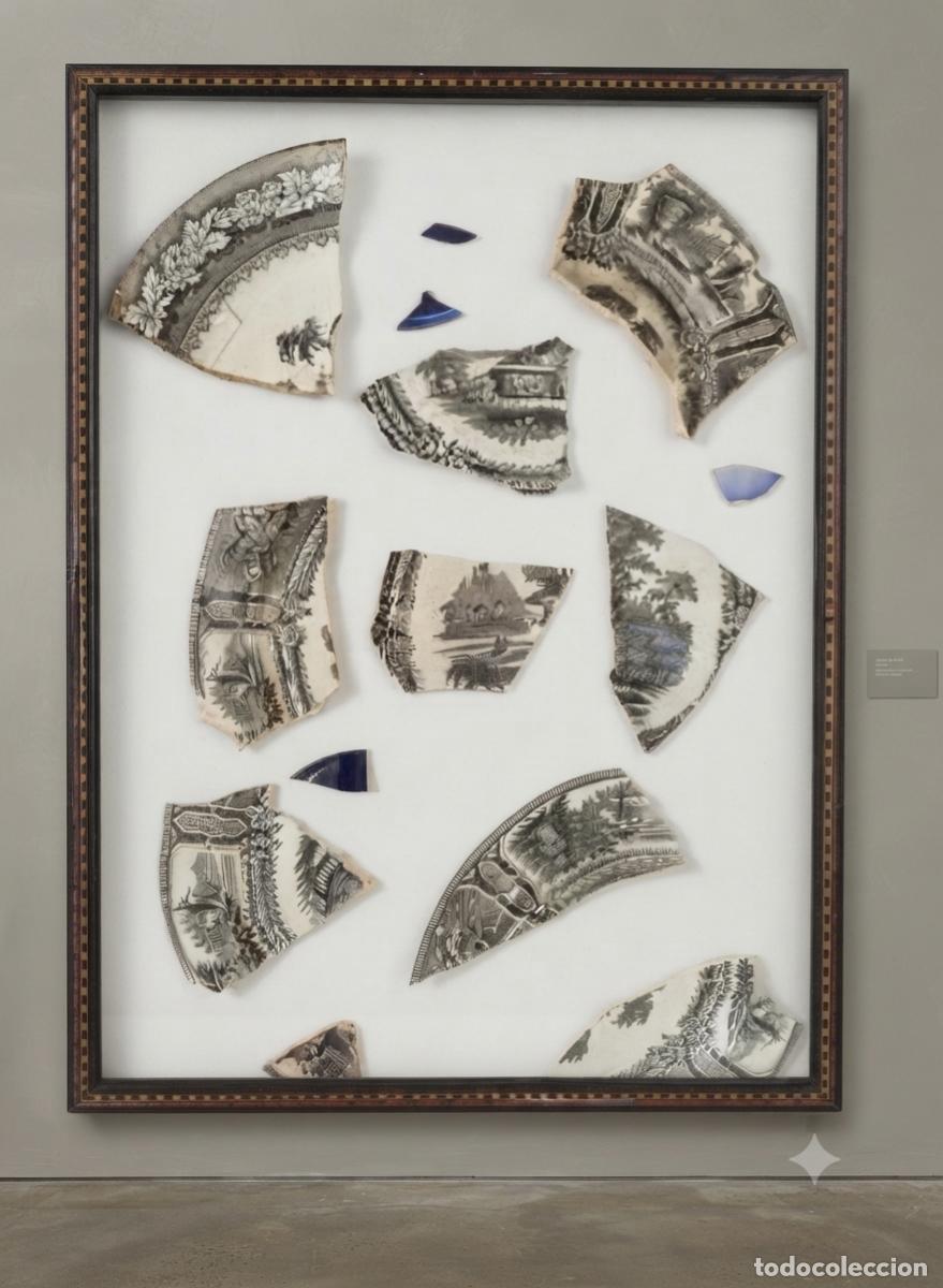 Antiques: PEDAZOS DE CER&Aacute;MICA DE SARGADELOS MONTADA EN CUADRO