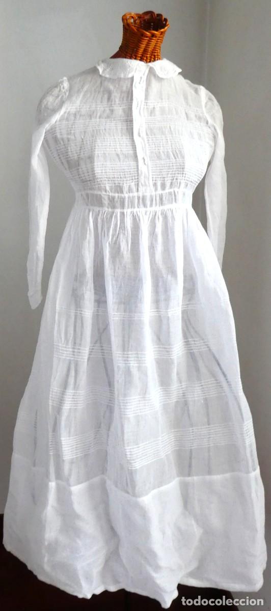 Antig&uuml;edades: ANTIGUO VESTIDO DE ORGANZA PARA NI&Ntilde;A PRIMERA MITAD S.XX