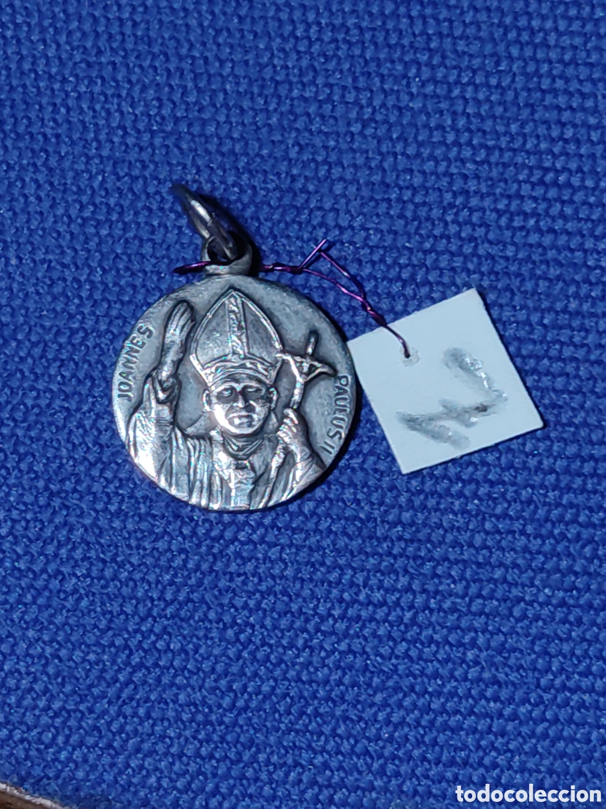 Antig&uuml;edades: Medalla religiosa de el pap&aacute; juan Pablo II & Roma.*Z*