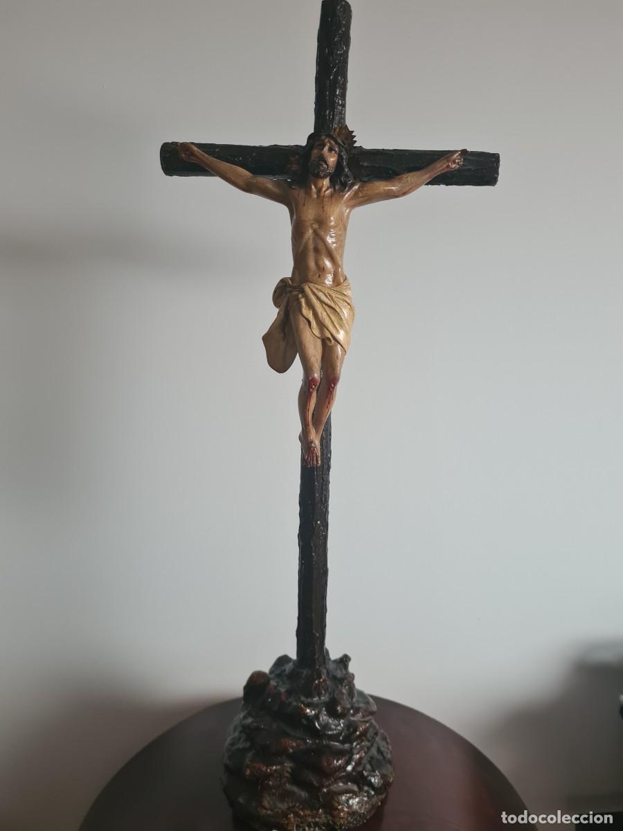Antig&uuml;edades: Crucifijo de sobremesa - Foto 2