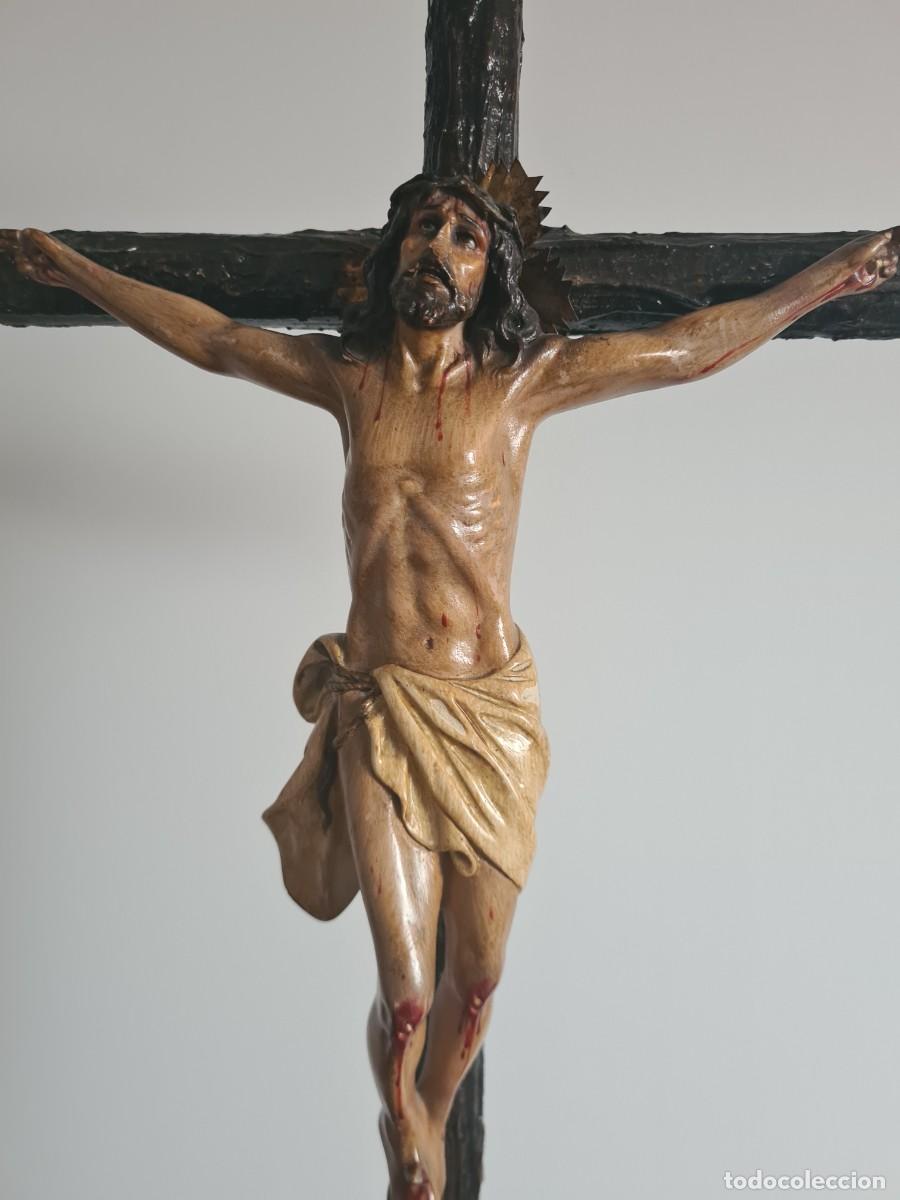 Antig&uuml;edades: Crucifijo de sobremesa - Foto 3