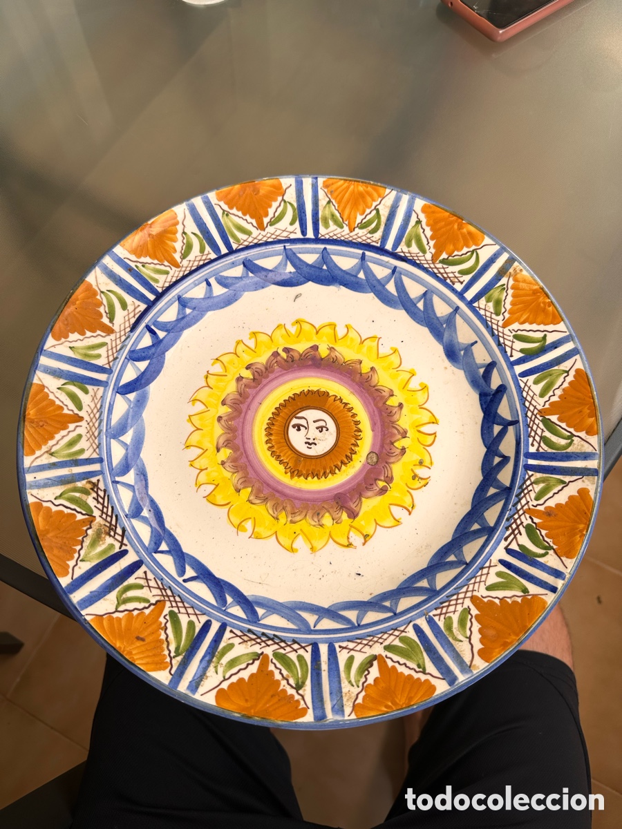 Antig&uuml;edades: Plato de cer&aacute;mica espa&ntilde;ol