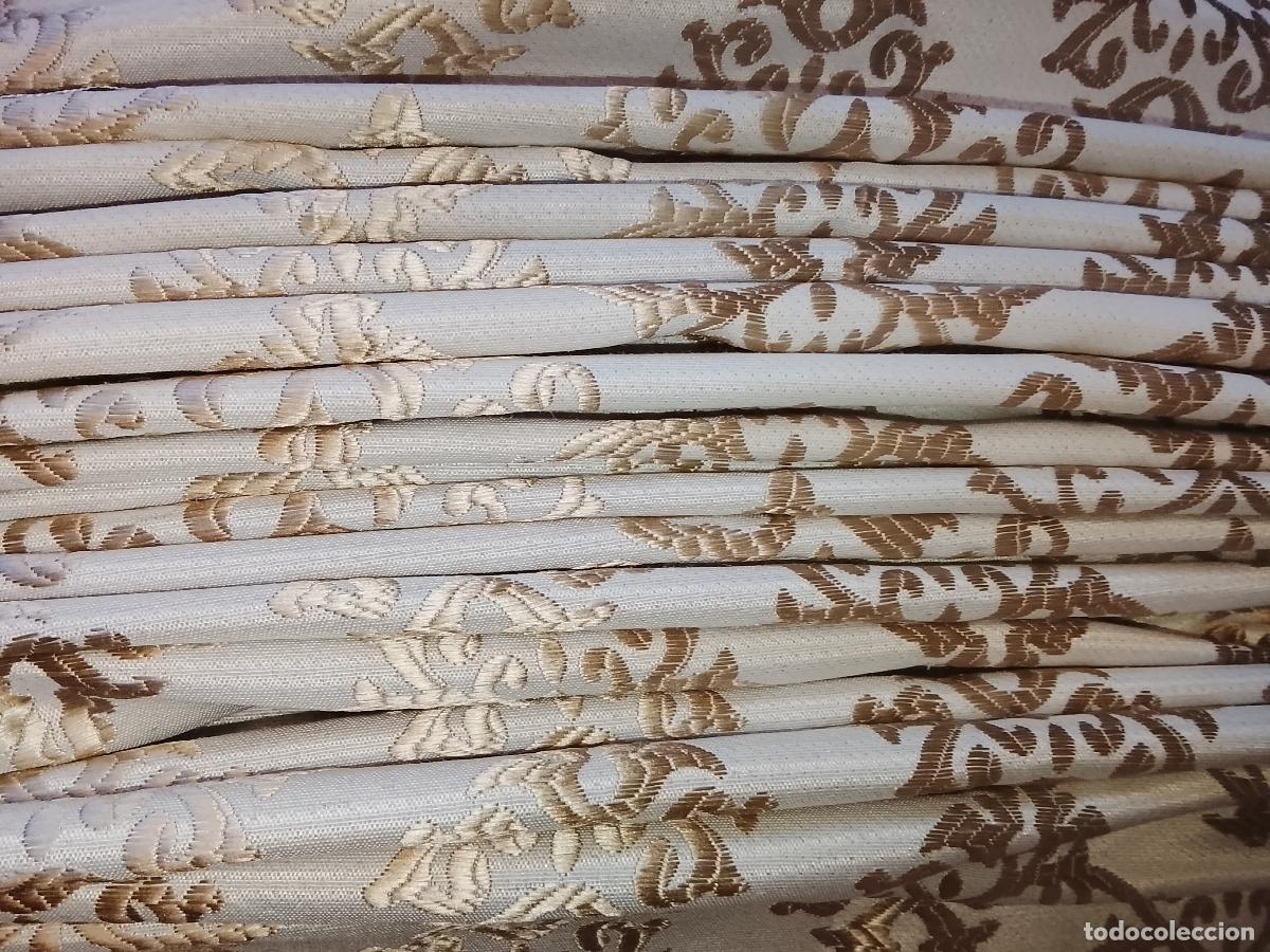 Antig&uuml;edades: 245 X 70 TELA BROCADO DAMASCO IDEAL TOCADO DE VIRGEN SAYA TRAJE MANTO SEMANA SANTA