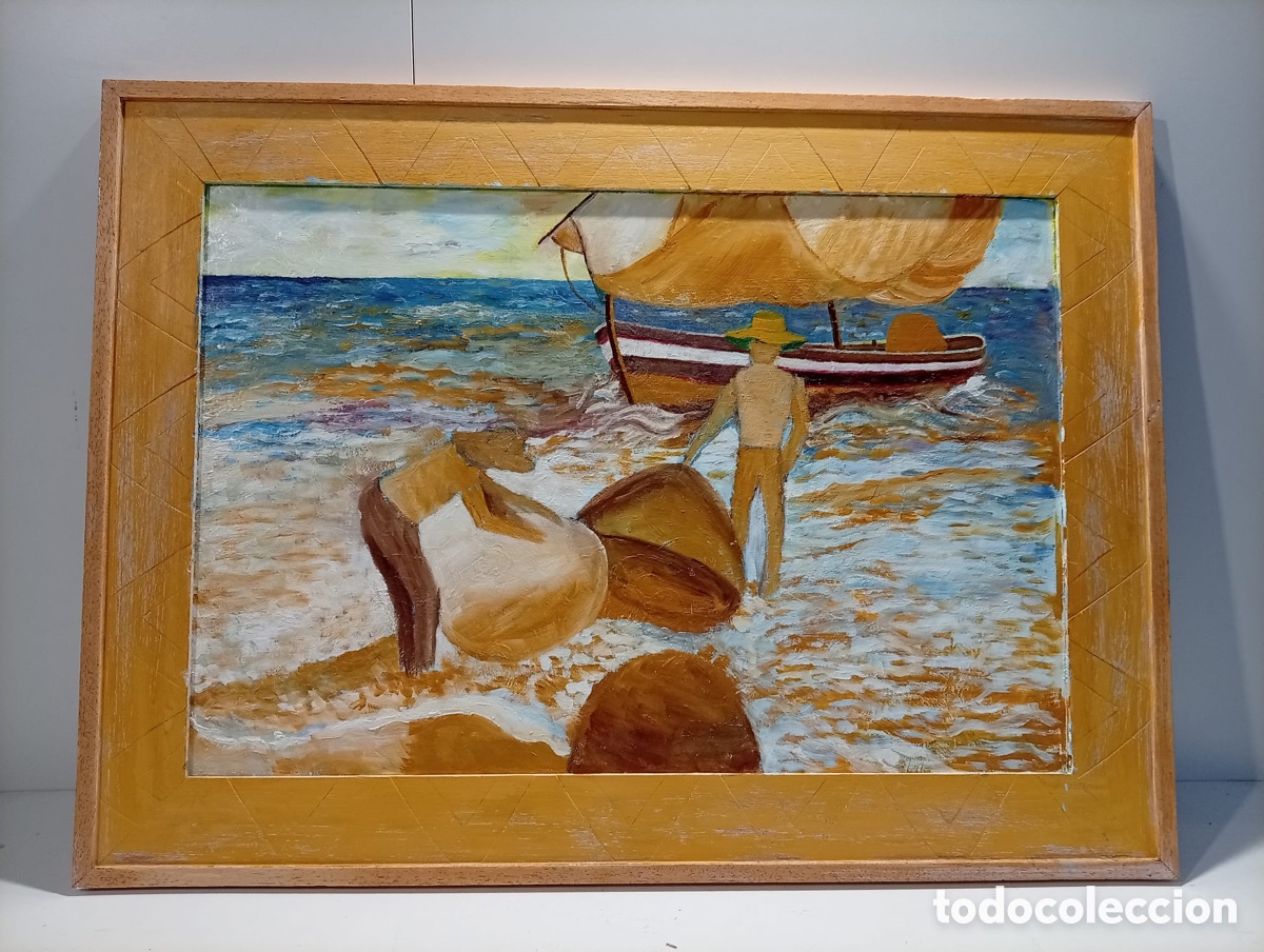 Antig&uuml;edades: CUADRO &Oacute;LEO SOBRE TABLA CON MARCO