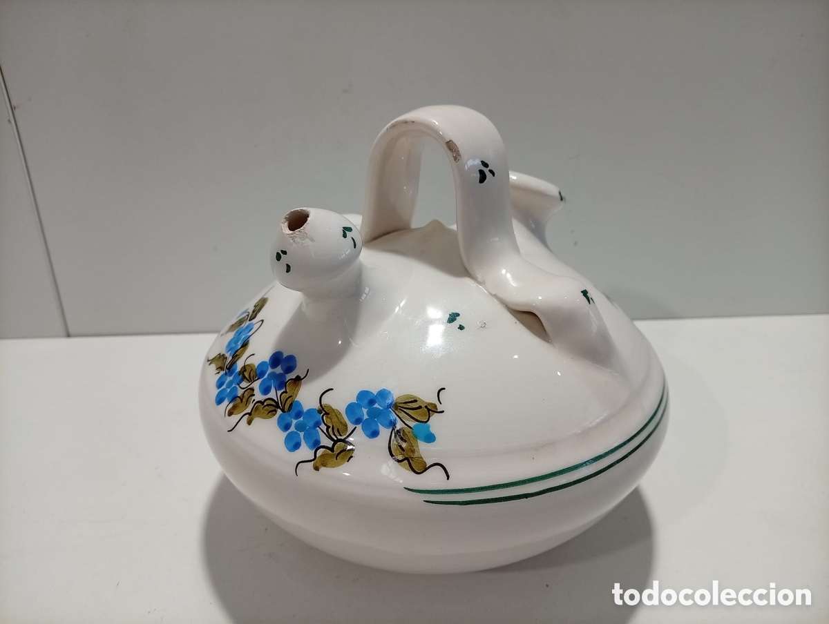 Antig&uuml;edades: BOTIJO DE CER&Aacute;MICA, PINTADO A MANO