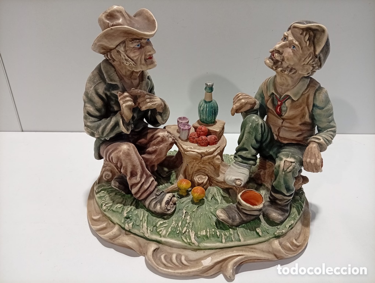 Antig&uuml;edades: .FIGURA DE PORCE, ARTESANAL, PINTADA, MANO
